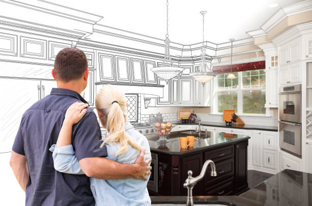 Custom kitchen cabinets installed in a Montgomery home